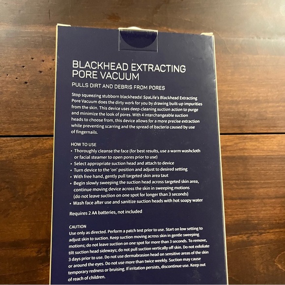 SpaLife Blackhead Extracting Pore Vacuum NIB Pink Great Gift or Stocking Stuffer - Picture 6 of 7